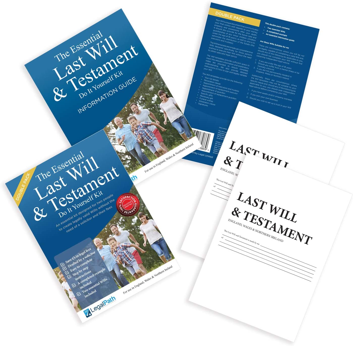 Double Essential Last Will and Testament Will Kit For Couples | LegalPath