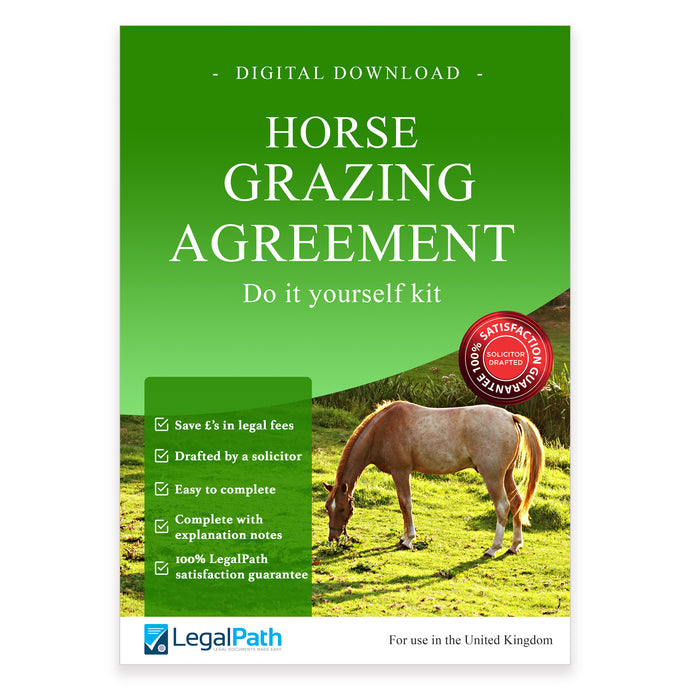 Horse Grazing Agreement Template