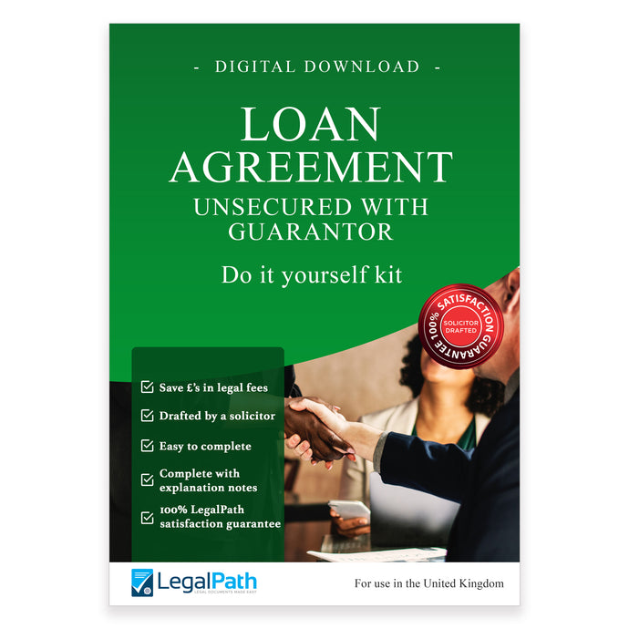 Unsecured Loan Agreement Template With Guarantor