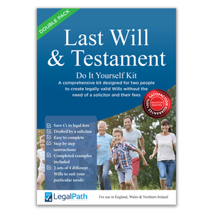 Last Will and Testament Double Pack Will Kit for couples